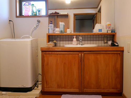 古民家　本館　洗面所　麻の宿